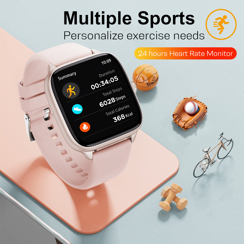 Smart Watch T70 Voice Call Heart Rate Blood Pressure Women's Health Bluetooth Sports Watch - 图片 3